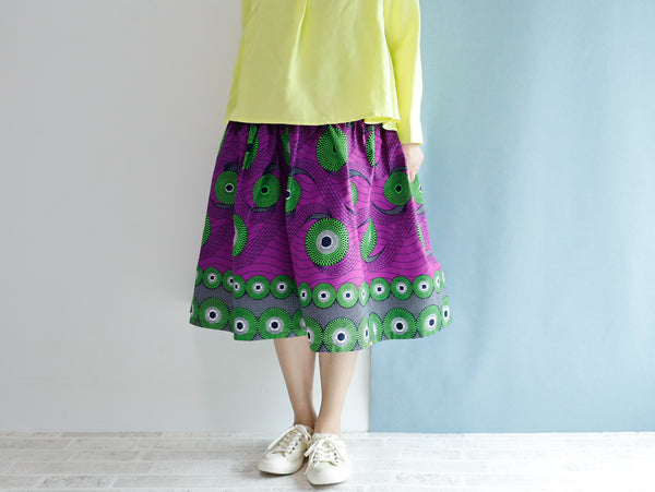 <RS21S37-001> AFRICAN Skirt Midi