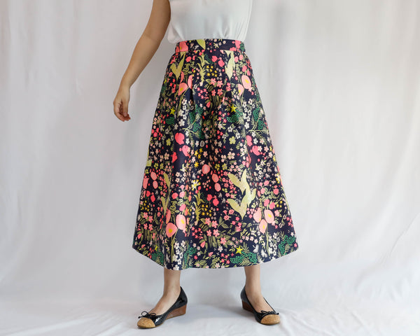 <S17A80> CRAZY WOVEN Skirt  -Length 80cm