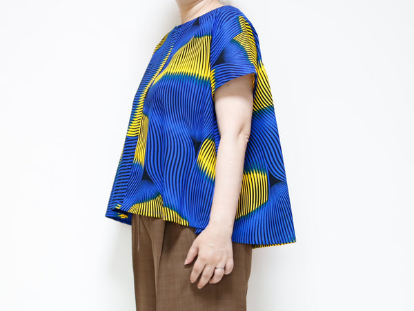 <T20-003>  AFRICAN PRINT Top