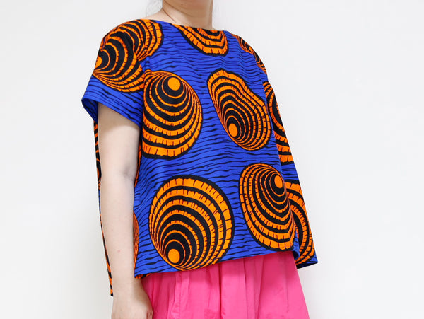 <T20-005>  AFRICAN PRINT Top