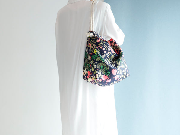 <RS20B02AM> Backety -CRAZY WOVEN FABRIC Tote Bag