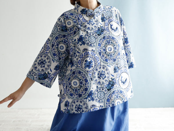 <T27B> CHINOISERIE Blouse