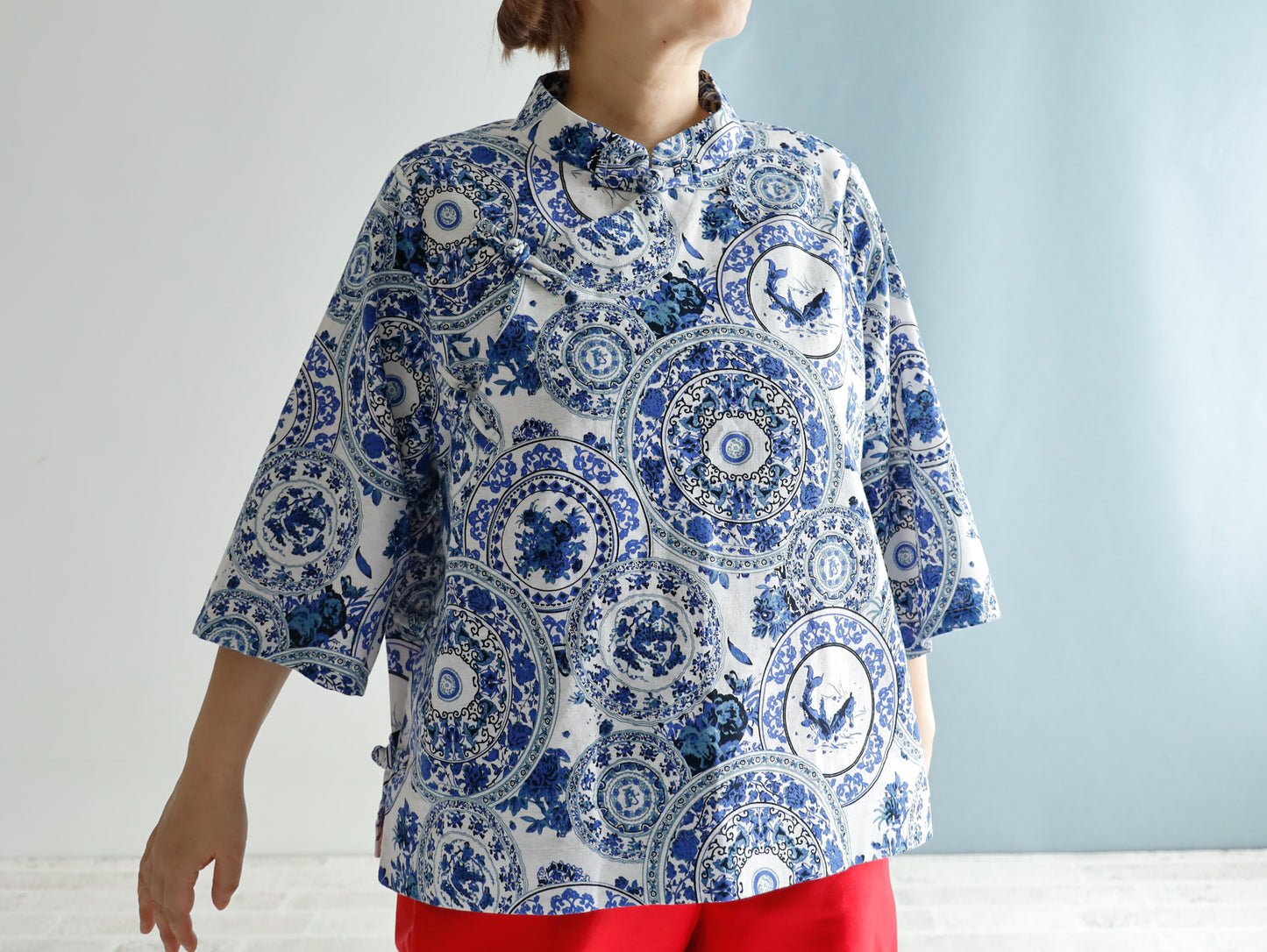 <T27B> CHINOISERIE Blouse