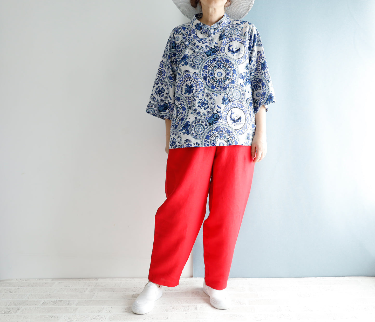 <T27B> CHINOISERIE Blouse