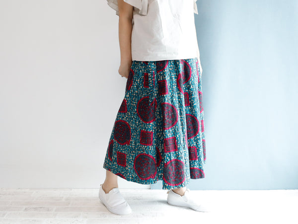 <S20-021>  AFRICAN PRINT Skirt