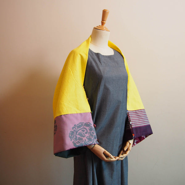 <RS18A01-002> KIMONO Pach-worked Scarf