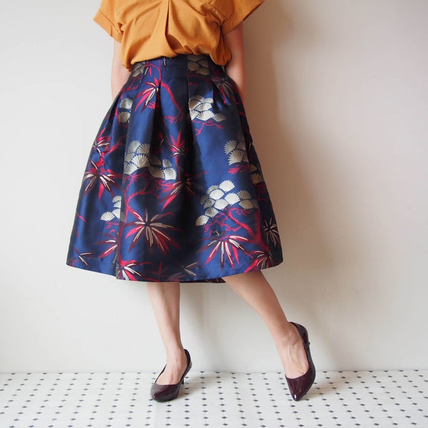<RS18S21-003> KABUKI Skirt -WINE   L size