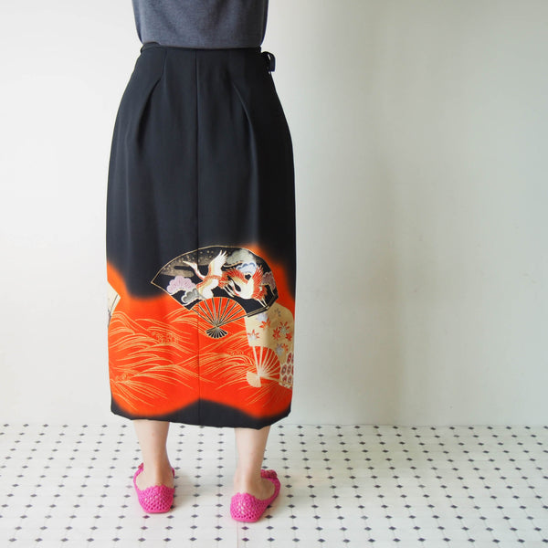 <RS19S26-001> KIMONO Wrap Skirt