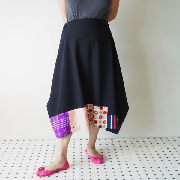 <RS19S27-001> KIMONO ORIGAMI Skirt