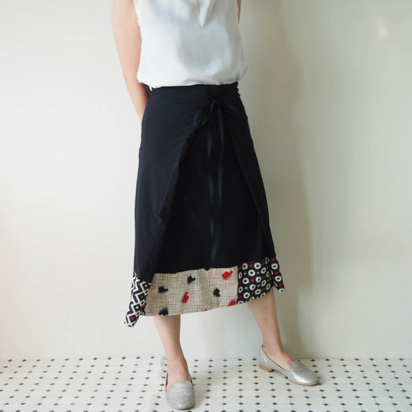 <RS19S27-002> KIMONO ORIGAMI Skirt