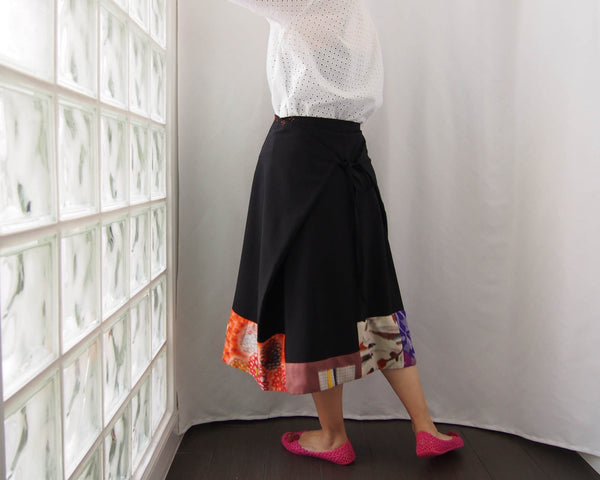 <RS19S27-003> KIMONO ORIGAMI Skirt
