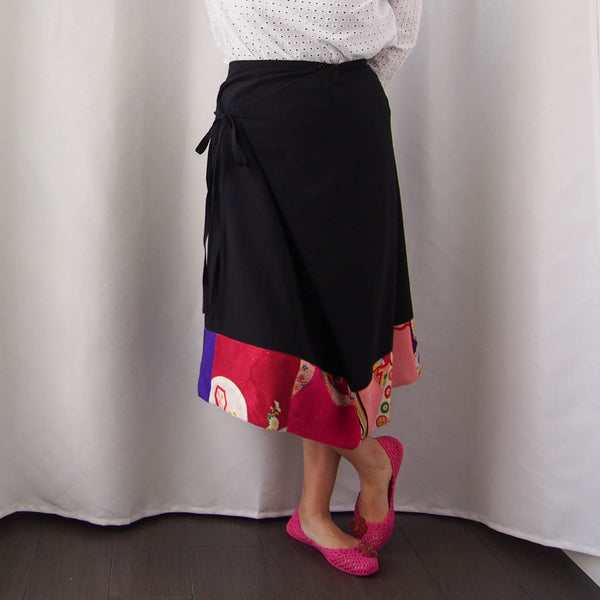 <RS19S27-004> KIMONO ORIGAMI Skirt