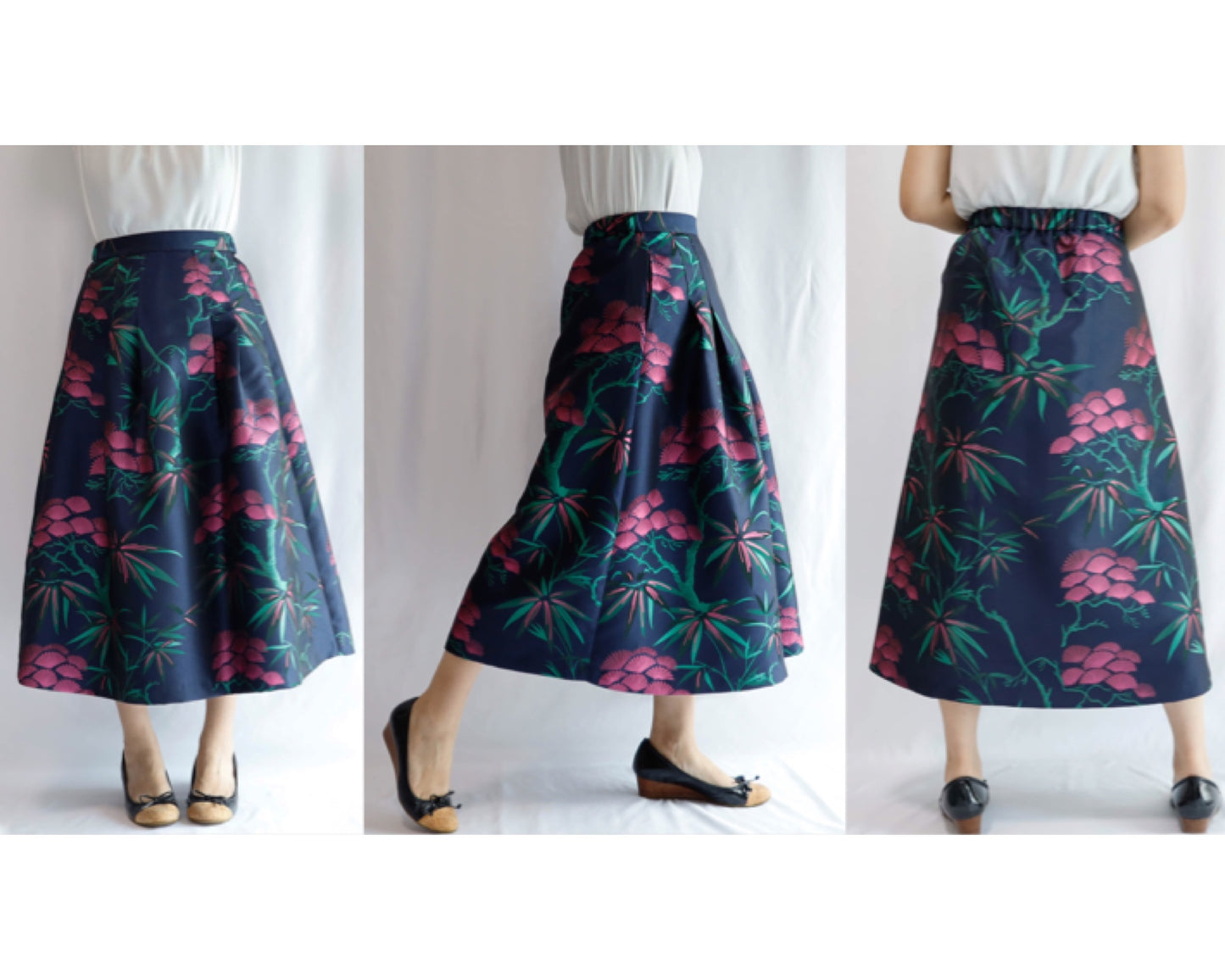 KABUKI WOVEN Skirt  -Length 80cm