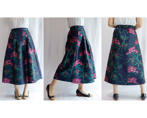 <RS20S17B80> KABUKI WOVEN Skirt  -Length 80cm